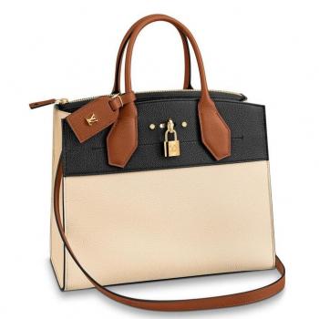 Louis Vuitton Beige City Steamer MM Tri-colour Bag M53755