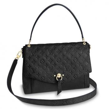 Louis Vuitton Black Blanche Bag Monogram Empreinte M43616