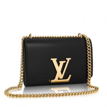 Louis Vuitton Black Chain Louise MM Bag M41279