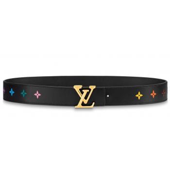 Louis Vuitton Black LV New Wave 35mm Belt M0078V