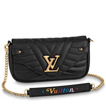 Louis Vuitton Black New Wave Chain Pochette M63929