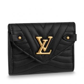 Louis Vuitton Black New Wave Compact Wallet M63427