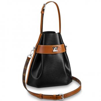 Louis Vuitton Black Twist Bucket Epi Leather M52804