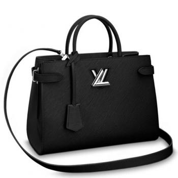 Louis Vuitton Black Twist Tote Epi Leather M54810