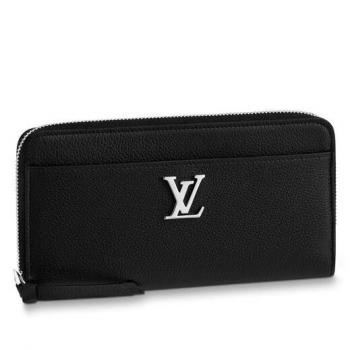 Louis Vuitton Black Zippy LockMe Wallet M62622