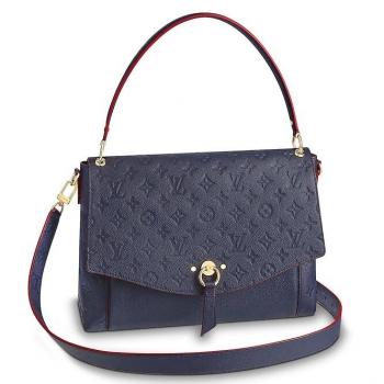 Louis Vuitton Blue Blanche Bag Monogram Empreinte M43616