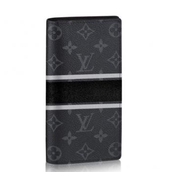 Louis Vuitton Brazza Wallet Monogram Eclipse M64438