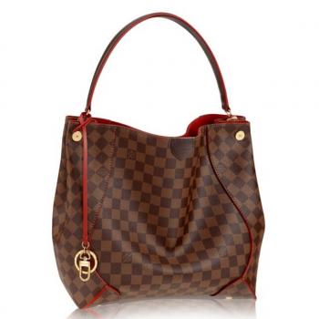 Louis Vuitton Caïssa Hobo Bag Damier Ebene N41555