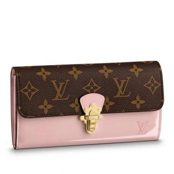 Louis Vuitton Cherrywood Wallet Patent Leather M61719