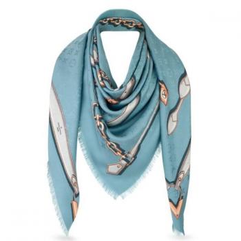 Louis Vuitton Ciel Monogram Confidential Shawl M78697