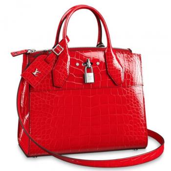 Louis Vuitton City Steamer PM Crocodile Bag N93548