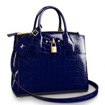 Louis Vuitton City Steamer PM Crocodile Bag N94478