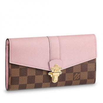 Louis Vuitton Clapton Wallet Damier Ebene N64447