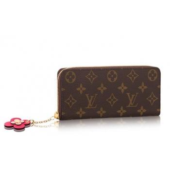 Louis Vuitton Clemence Wallet Monogram Canvas M64201