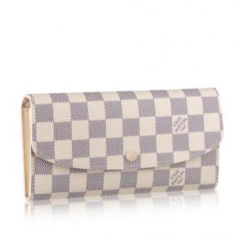 Louis Vuitton Emilie Wallet Damier Azur N63546