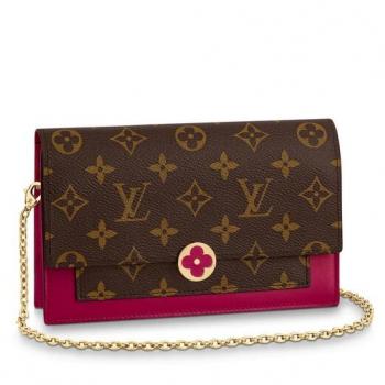 Louis Vuitton Flore Chain Wallet Monogram Canvas M67404