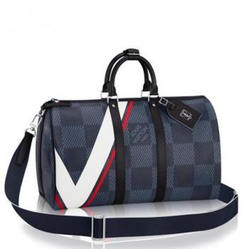 Louis Vuitton Keepall 45 Bandouliere Damier Cobalt N44008