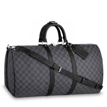 Louis Vuitton Keepall Bandouliere 55 Damier Graphite N41413