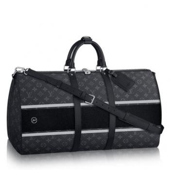 Louis Vuitton Keepall Bandouliere 55 Monogram Eclipse Flash M43414