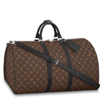 Louis Vuitton Keepall Bandouliere 55 Monogram Macassar M56714