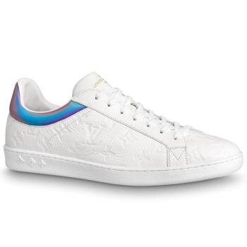 Louis Vuitton Luxembourg Sneakers In White Monogram Leather