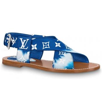 Louis Vuitton LV Escale Palma Flat Sandals Blue