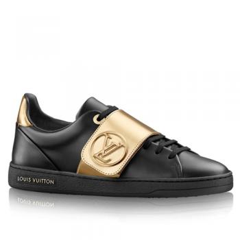 Louis Vuitton LV Frontrow Sneaker In Black Leather