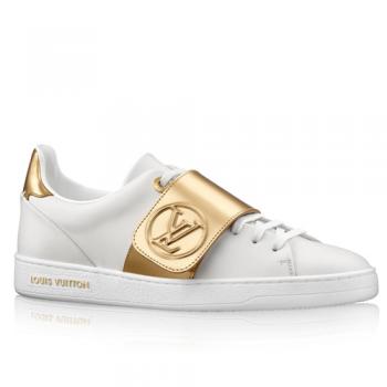 Louis Vuitton LV Frontrow Sneaker In White Leather