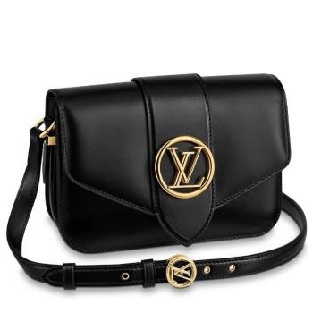 Louis Vuitton LV Pont 9 Bag In Black Calfskin M55948