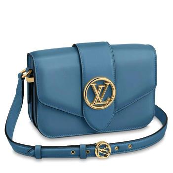 Louis Vuitton LV Pont 9 Bag In Blue Calfskin M55947