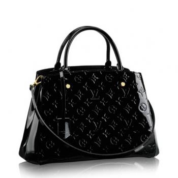 Louis Vuitton Montaigne MM Bag Monogram Vernis M50168