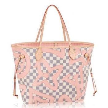 Louis Vuitton Neverfull MM Bag Damier Azur N41050