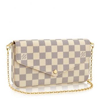 Louis Vuitton Pochette Felicie Bag Damier Azur N63106