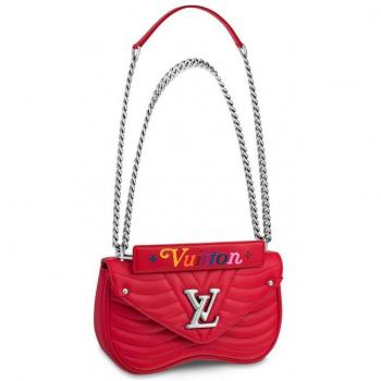 Louis Vuitton Red New Wave Chain Bag MM M51943