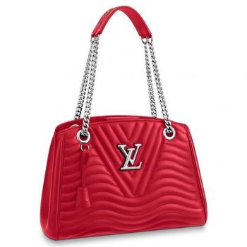 Louis Vuitton Red New Wave Chain Tote M51497