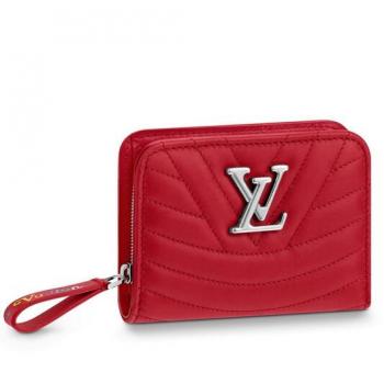 Louis Vuitton Red New Wave Zipped Compact Wallet M63790