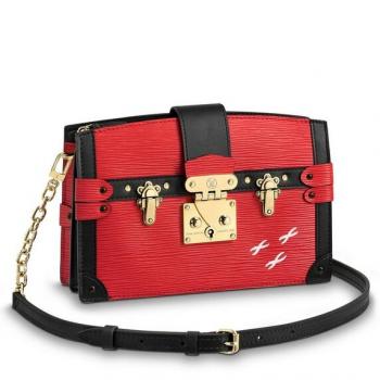 Louis Vuitton Rouge Trunk Clutch Epi Leather M51697