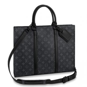 Louis Vuitton Sac Plat Horizontal Zippe Bag Monogram Eclipse M45265