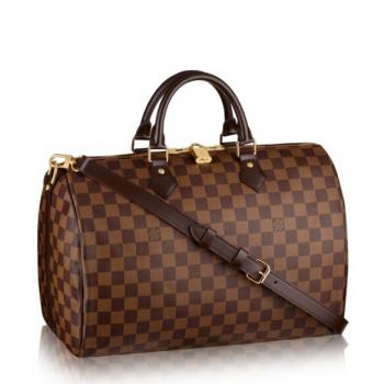 Louis Vuitton Speedy Bandouliere 35 Damier Ebene N41366