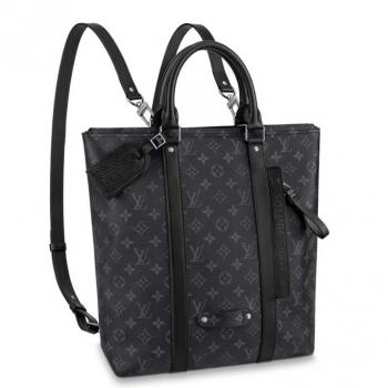 Louis Vuitton Tote Backpack Monogram Eclipse Canvas