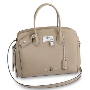 Louis Vuitton Tourterelle Milla MM Bag Veau Nuage M51685