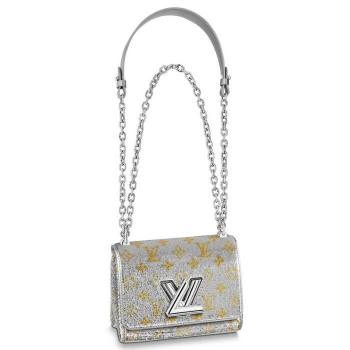 Louis Vuitton Twist PM Bag Silver Sequins M55842