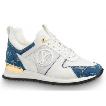 Louis Vuitton Women's Run Away Sneaker Monogram Denim